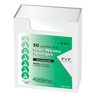 Dynarex Gauze Sponges Non-Woven Sterile - 2 In X 2 In - 4 Ply - 2S - 50 pouches/2pack